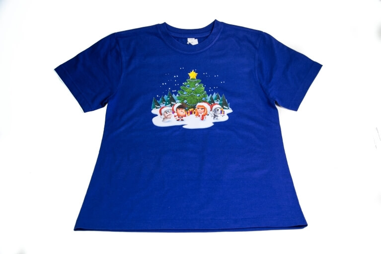 Transferova  tlac logo Pixel Federation na tricko