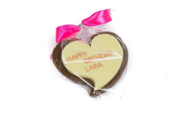 cokoladove srdce s potlacou loga happy birthday lara