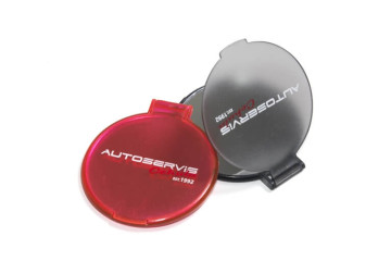 Tampónová potlač logo Autoservis Cehula na zrkadielko