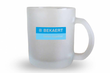 Tampónová potlač logo Bekaert na šálku