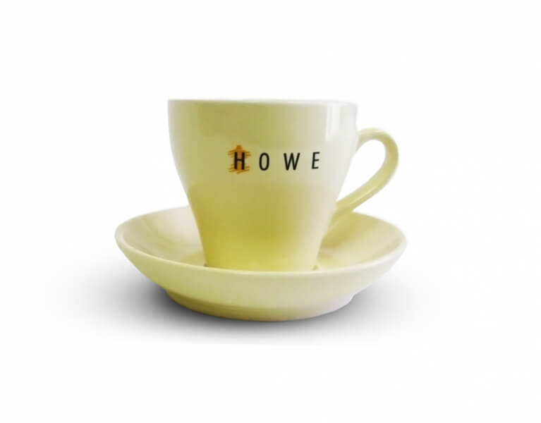Tampónová potlač logo Howe na šálku