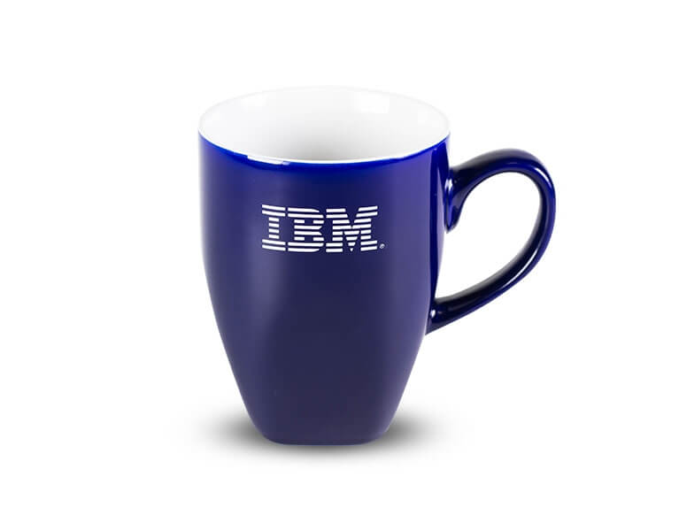 Tampónová potlač logo IBM na hrnček