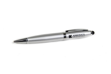 Tampónová potlač logo Konstrukta na pero