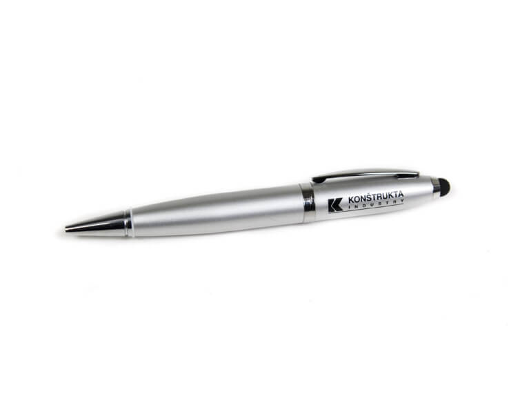 Tampónová potlač logo Konstrukta na pero