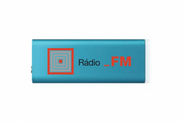 Tampónová potlač logo Radio FM na prehrávač