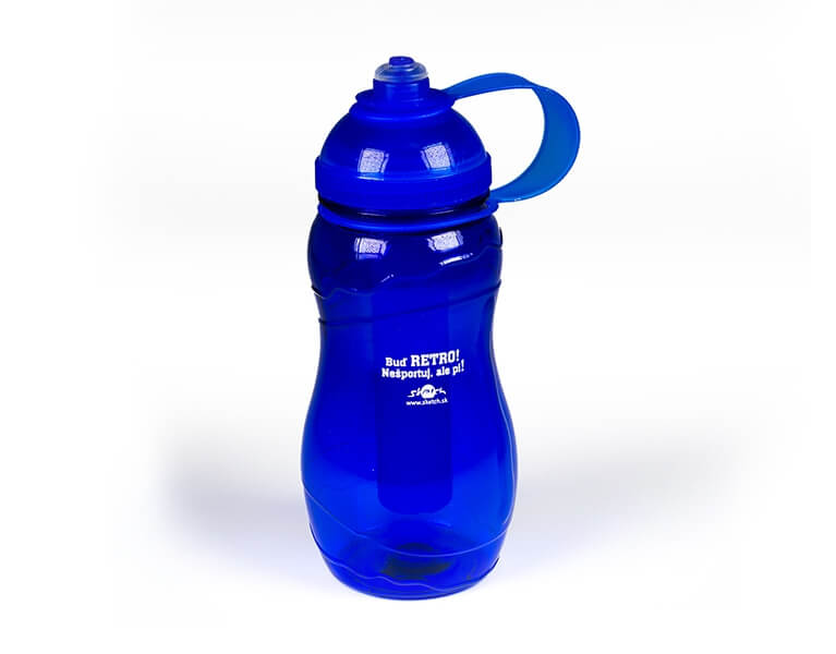 Tampónová potlač logo Sketch na fľaši