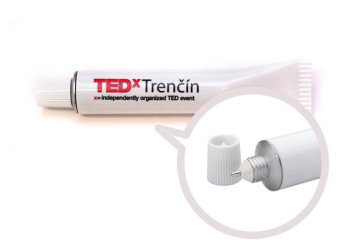 Tampónová potlač logo Tedx Trenčín na pero