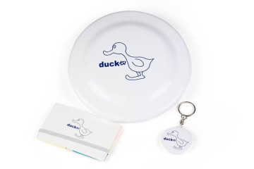 Tampoprint logo Duck Tv na ruzne predmety Tampoprint logo Duck Tv na ruzne predmety