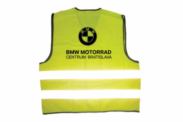 Sítotisk logo BMW na reflexní vestu Sitotisk logo BMW na reflexni vestu