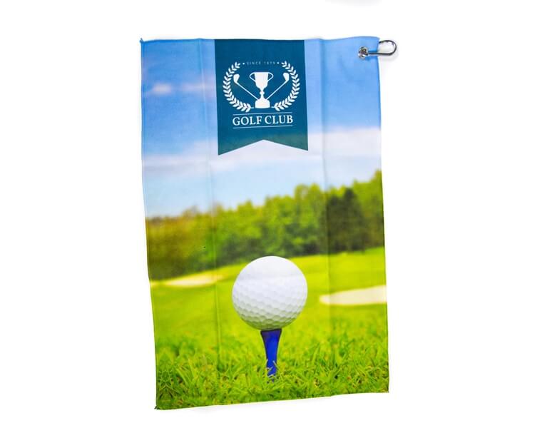 Sublimacia logo Golf club na uterak
