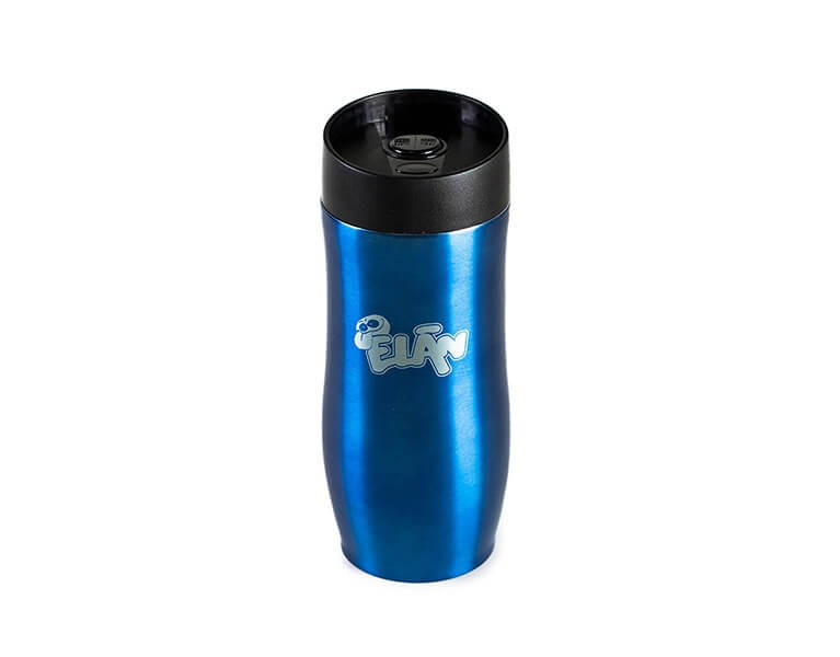 Gravirovanie laserom logo skupiny Elan na termohrncek