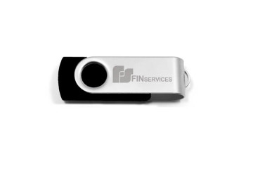 Gravírování laserem logo Fin services na USB klíč Gravirovani laserem logo Fin services na USB klic