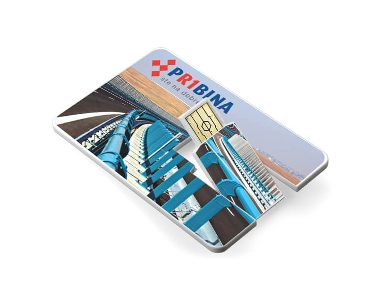 UV tiysk logo Pribina na USB klic