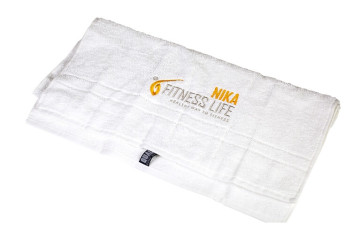 Výšivka logo Nika Fitness life na ručník vysivka logo Nika Fitness life na rucnik