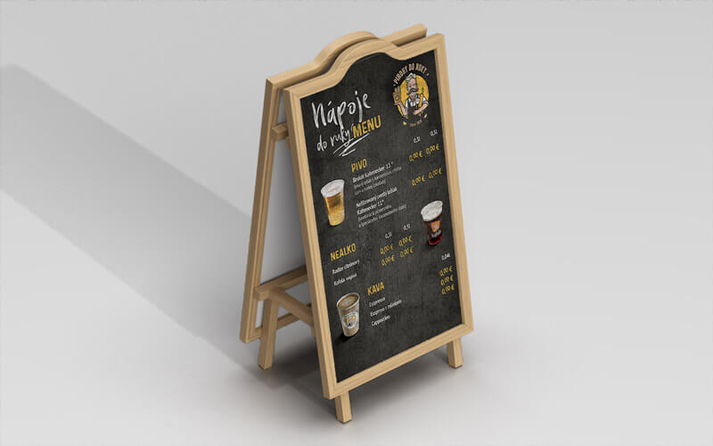 Reklamní tabula na ponuku