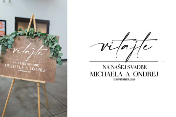 Svatební uvítací tabule