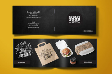 Prezentačná brožúra pre fastfood concept Prezentačná brožúra pre fastfood concept