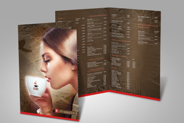Menu lístok ako brožúra Menu lístok ako brožúra