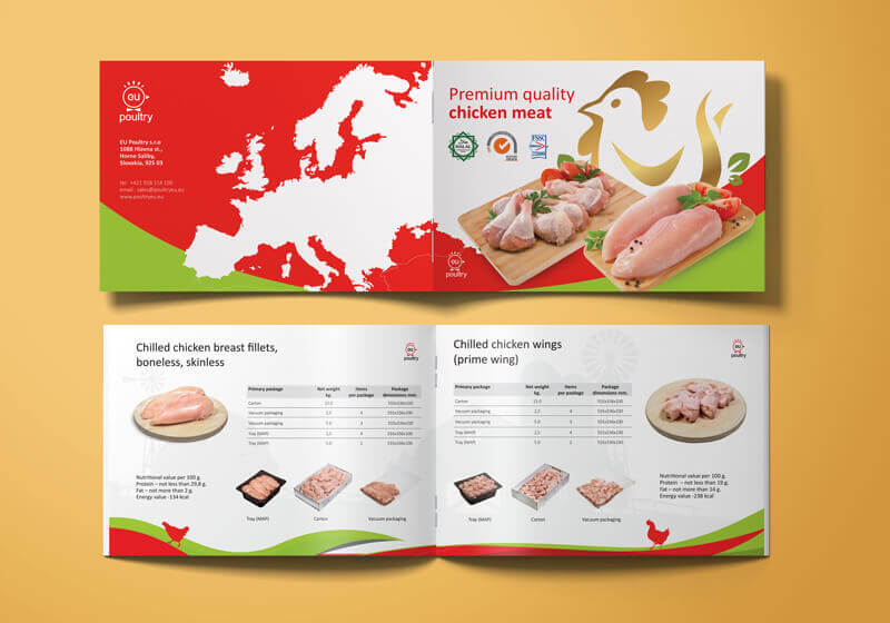 Katalóg produktov - hydinársky priemysel