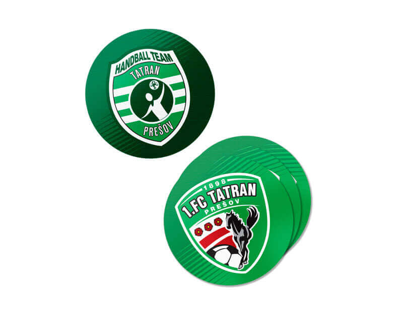 Papírové samolepky barevný potisk