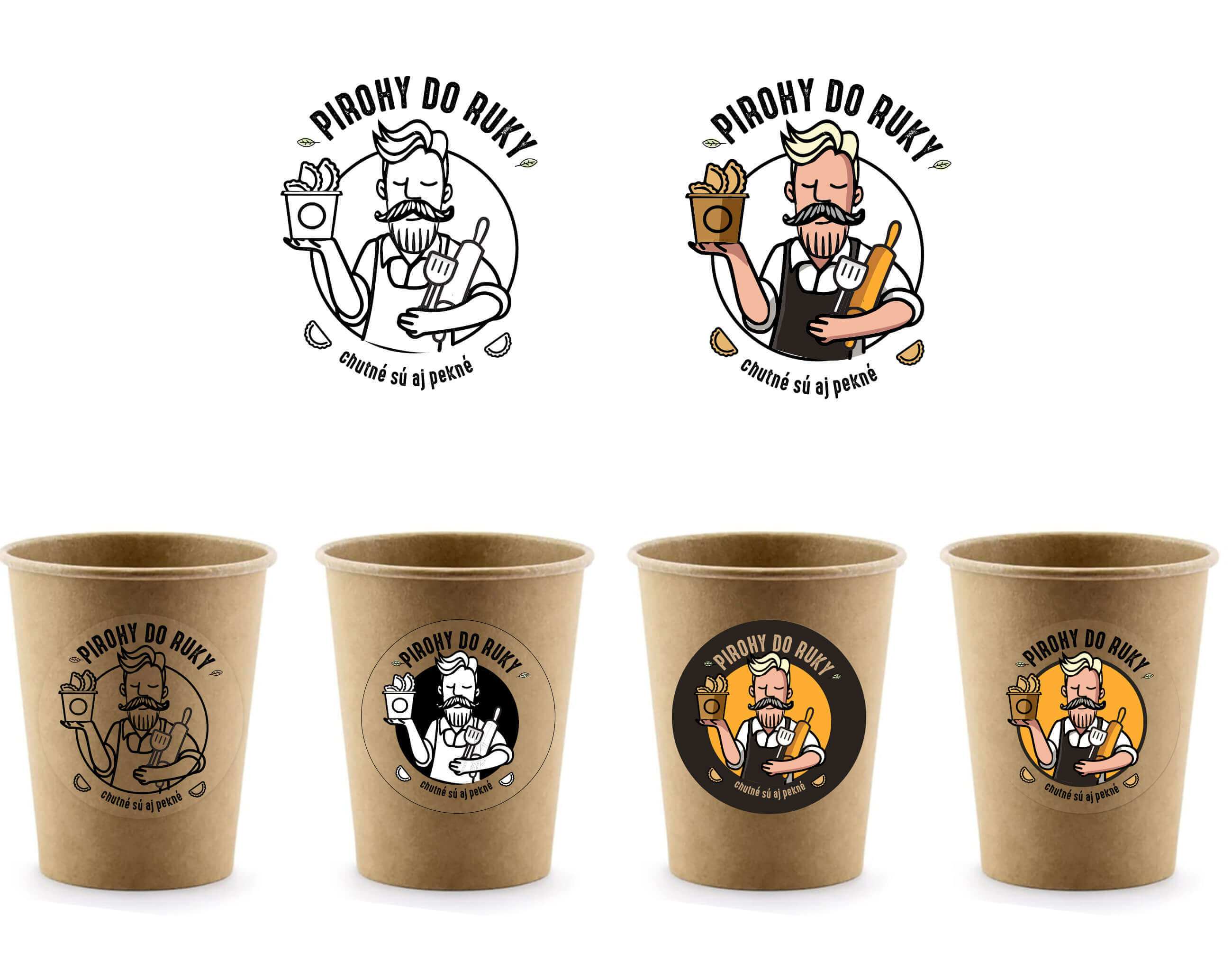 Nálepky s grafikou na popapierové sklenice