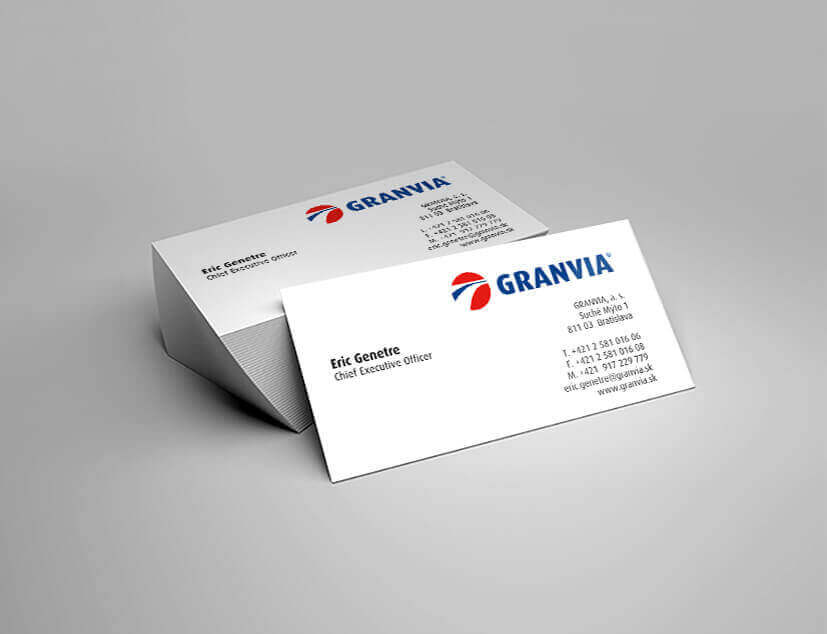 Papírová vizitka - firemní