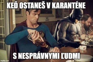 Koncem března jsme měli už velmi komplexní nabídku dezinfekcí a roušek, které se staly pevnou součástí našich životů. Meme - Superman