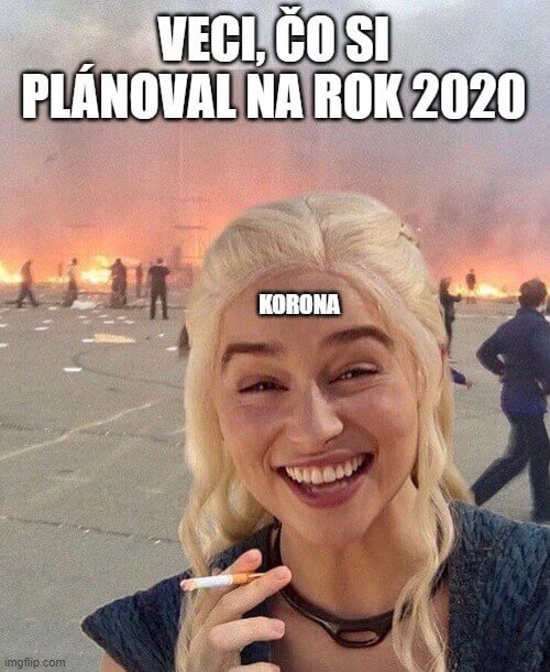 Meme - Plány vs korona