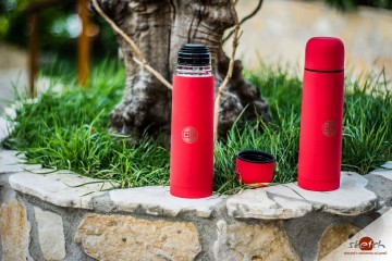 DHL Expres reklamné predmety - termosky logo