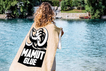 Den Braven potlač uteráku logo