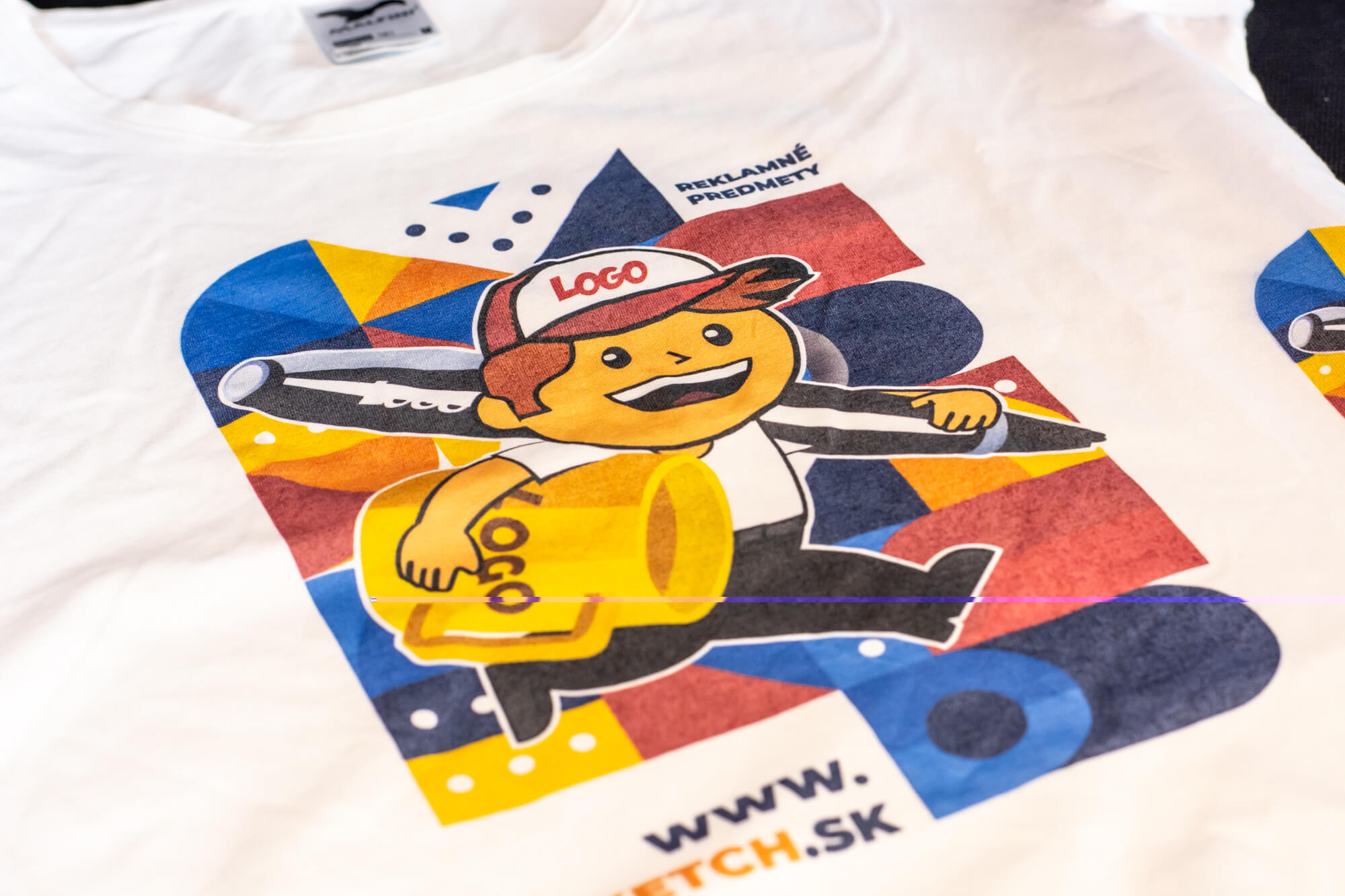 Ukážka potlače na tričko - DTG;Ukázka potisku na tričko - DTG