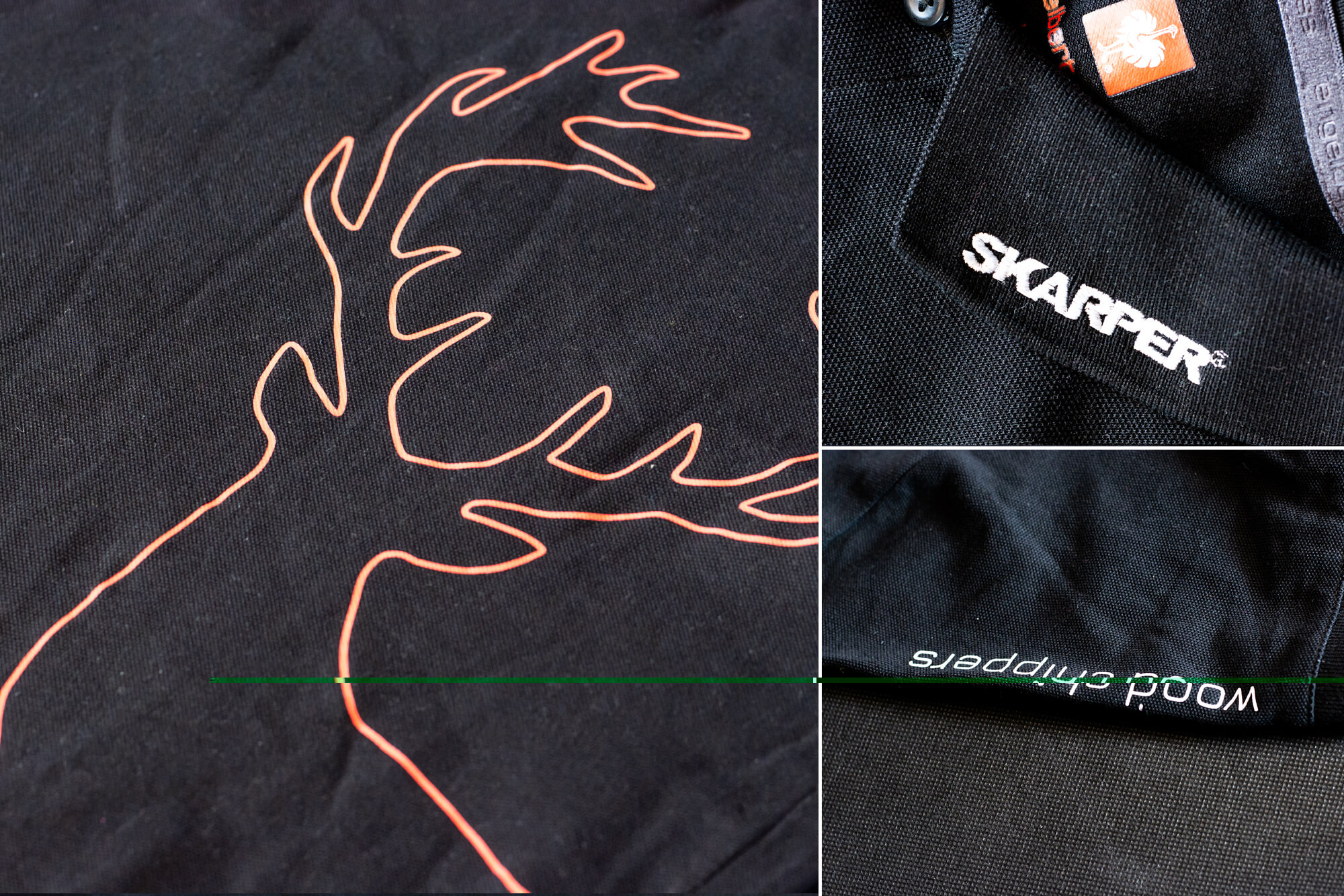 Ukážka potlače na polokošelu - transfér,výšivka;Ukázka potisku na polokošili - transfer,výšivka