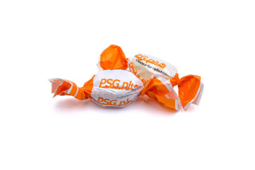 Bonbony v plastovém obalu s potiskem - na míru