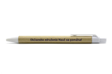 Papírové pero s tamponovým potiskem