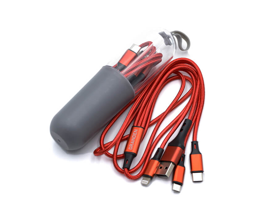 USB nabíjecí kabely s tamponovým potiskem