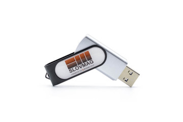 USB klíč s potiskem - pryskyřičná samolepka
