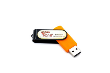USB klíč s potiskem - pryskyřičná samolepka