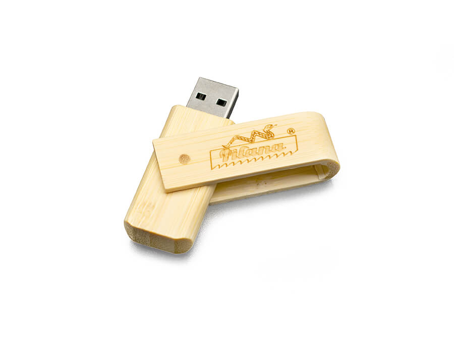 Dřevěný usb klíč s gravírováním loga