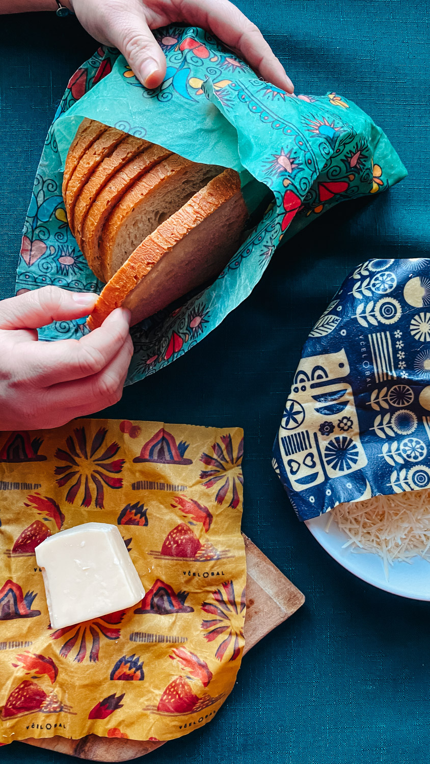 Obal z vosku na chleba