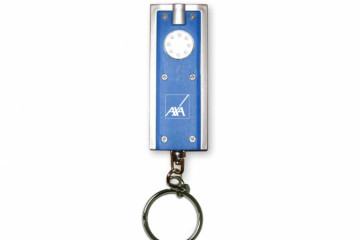 Tampónová potlač logo Axa na kľúčenku