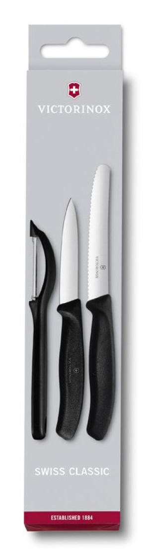 Černá souprava nožů a škrabky - Reklamnepredmety