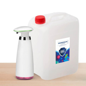 Sady Dávkovač Helpmation + 5L alkoholová dezinfekce - Reklamnepredmety