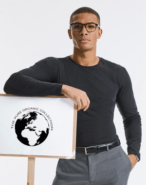 Pánské triko s dlouhými rukávy Pure Organic - Reklamnepredmety