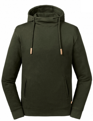 Pure Organic High Collar Hooded Sweat - Reklamnepredmety