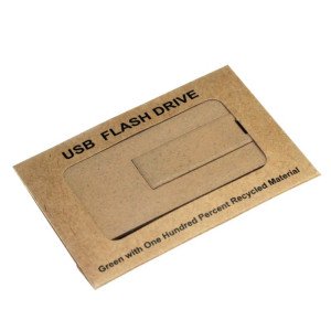 EKOBOX PAPÍROVÁ KRABIČKA NA USB FLASH DISK KARTY7 X 5 cm - Reklamnepredmety
