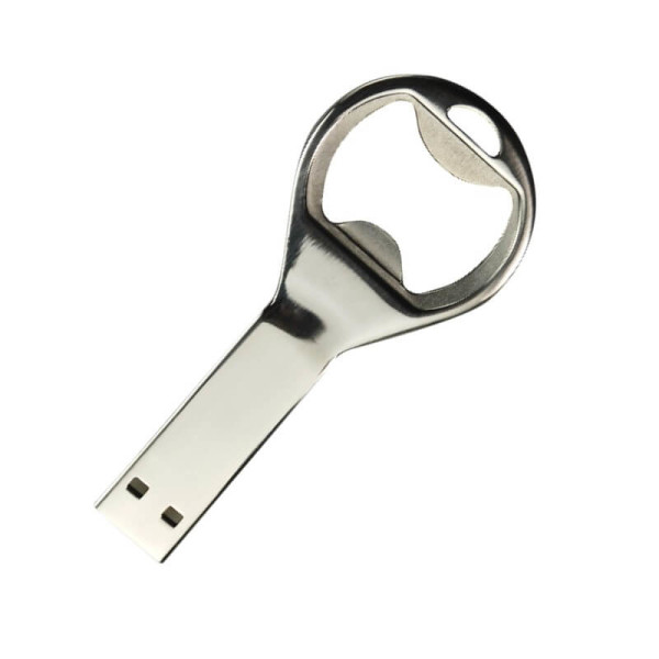 Kovový USB flash disk ve tvaru otvíráku