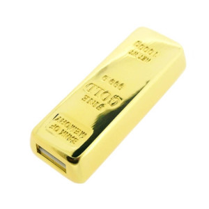 Výsuvný USB flash disk ve tvaru zlaté cihly - Reklamnepredmety