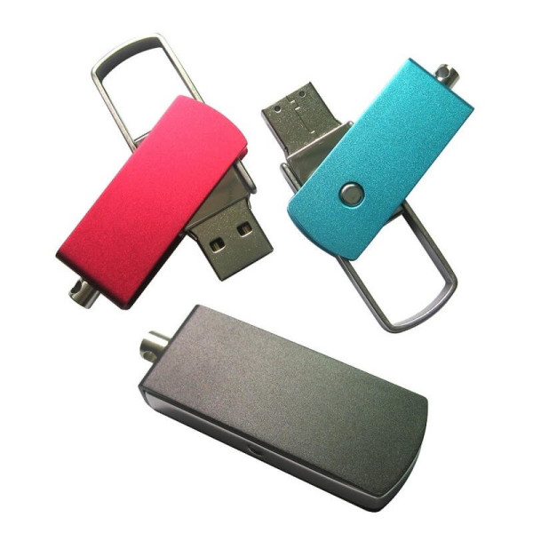Výklopný kovový mini USB flash disk
