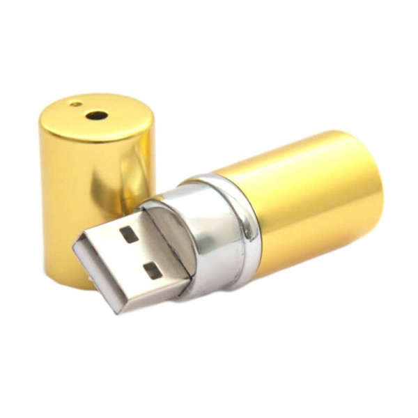 Luxusní dámský kovový USB flash disk ve tvaru rtěnky