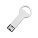 Stříbrný USB flash disk ve tvaru klíče - UDM1013_4 - variant PU UDM1013-q00001